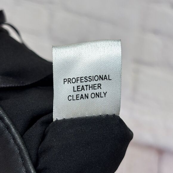 Vintage Cache Women 100% Leather Pants Size 4 Straight Leg Y2K 90s C042 -15 - Picture 12 of 16